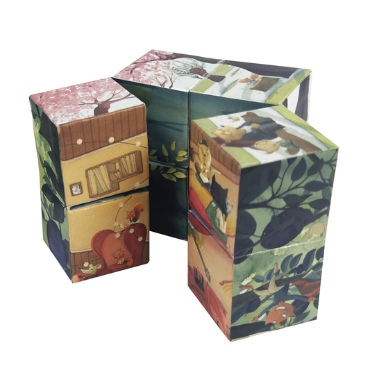 Egmont Toys Evighetskub Säsonger – pedagogisk kub med motiv från årets fyra årstider för barns finmotorik och lärande