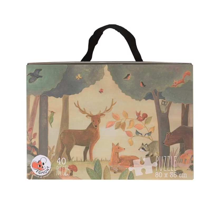 Golvpussel Skogen – ekologiskt naturpussel med djur och växter | Egmont Toys