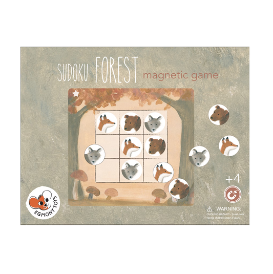 Magnetspel "Forest-Sudoku" – pedagogiskt spel för barn att utveckla logiskt tänkande med magnetiska bitar