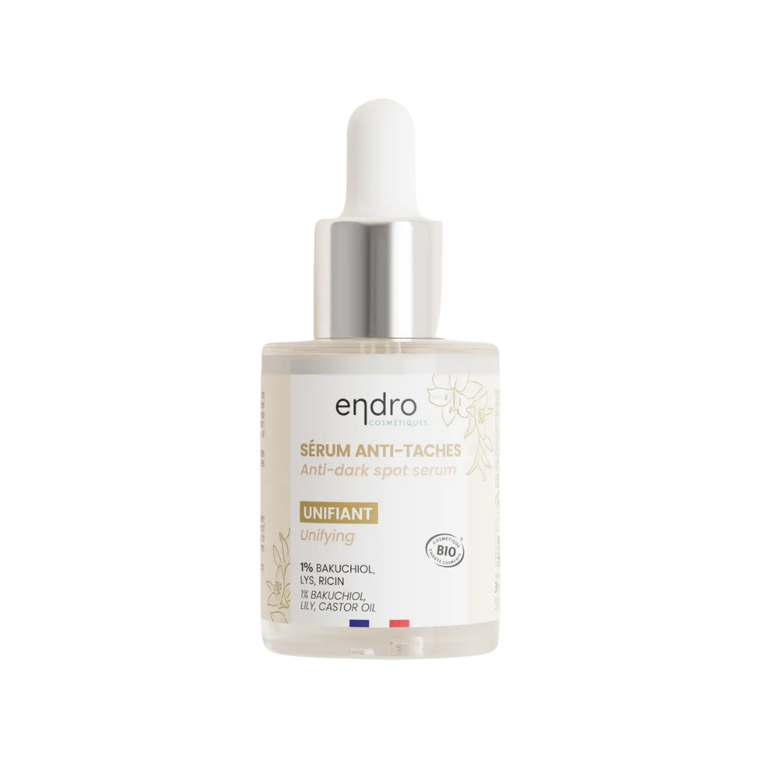 Endro Cosmetiques Fläckreducerande Serum – Naturligt serum med bakuchiol, liljekonvaljmacerat och ricinolja för jämnare hudton, 30 ml