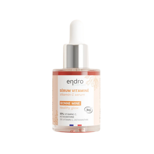 Endro Cosmetiques Lystergivande Serum – Naturligt serum med 10 % C-vitamin, astaxantin och aloe vera för strålande och jämn hudton, 30 ml