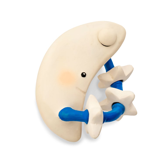 Ekologisk bitleksak Måne från Trousselier – naturlig bitleksak för bebis