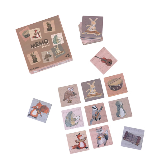Egmont Toys Memory-spel Musikdjur – roligt minnesspel för barn med färgglada djurfigurer

