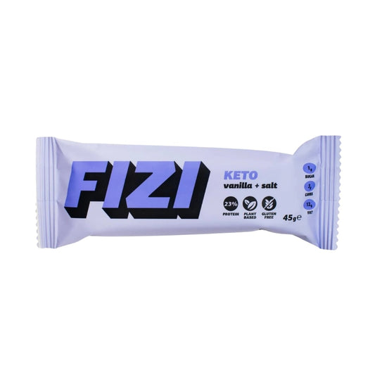 Keto proteinbar med jordnötter och salt från Fizi, 45g, utan tillsatt socker